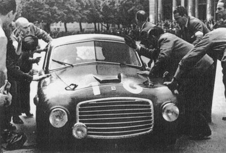 Clemente Biondetti i Giuseppe Navone – Ferrari 166 S coupe Allemano.